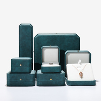 Vente en gros de bagues pliantes en cuir personnalisées boîtes à bijoux de collection en carton rectangle