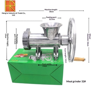 32 #   Picadora de carne manual 2 en 1 para el hogar, máquina de hacer salchichas, rellenador de salchichas de manivela, molinillo de pasta de soja, gran molinillo de salsas - Product Image 2