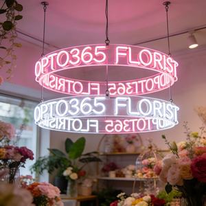 免费设计 12V 单色亚克力圆形 LED 霓虹灯天花板标志 RGB 圆形亚克力霓虹灯用于商店装饰 - Product Image 4