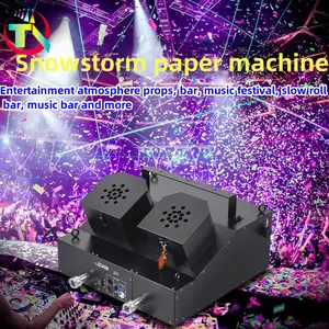 Stage Equipment Double-head Snowstorm Paper Machine Is Suitable For Party Dj KTV Full Of Atmosphere