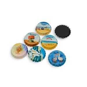 Aimant de réfrigérateur en fer blanc <span class=keywords><strong>personnalisé</strong></span>, style pays européen, 80*53mm, 90x65mm - Product Image 6