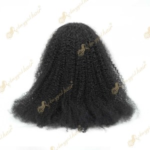 Perruque longue de 30 pouces, bouclée crépue, avec dentelle frontale 13x4, densité 210%, 100% <span class=keywords><strong>cheveux</strong></span> humains Remy, <span class=keywords><strong>cheveux</strong></span> indiens, perruque bouclée avec dentelle 13*4 - Product Image 3
