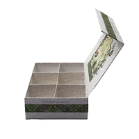 Boîte rigide d'emballage alimentaire avec accessoire nœud en carton kraft et papier couché mat gaufré pour cigarettes et brillant à lèvres