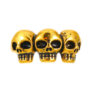 Gotische Drie Schedel Klauw Oor Manchet Voor Vrouwen Vintage Goud Zilver Halloween <span class=keywords><strong>Punk</strong></span> Clip Oorbel - Product Image 5
