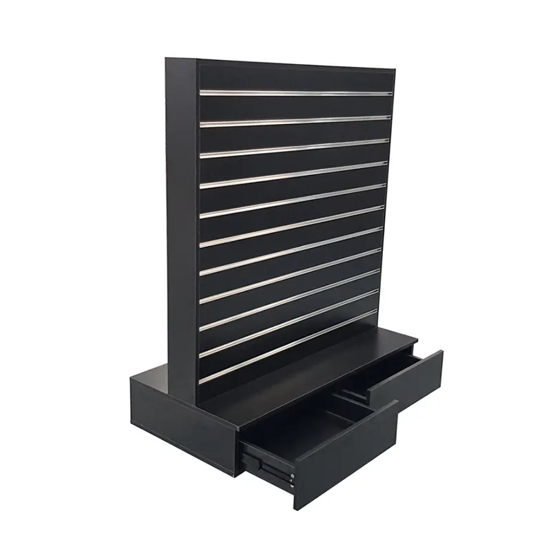 Tower Dilplay Rack Slat Wall Wholesale/supermercato negozio 15mm 18mm display pannello scanalato slot mdf Paint board