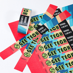 Vip vượt qua nhập học sự kiện giá rẻ tùy chỉnh một thời gian logo không thấm nước giấy dây đeo cổ tay với in kỹ thuật số - Product Image 6