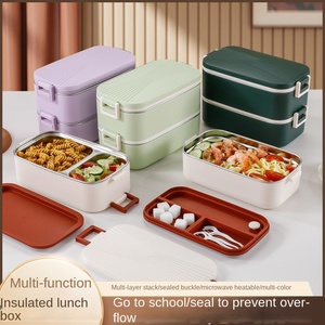 Nueva Lonchera de Acero Inoxidable 304 de un Solo Nivel, Apta para <span class=keywords><strong>Microondas</strong></span>, Hermética y de Gran Capacidad para Trabajadores de Oficina - Product Image 2