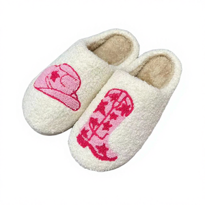 Goodshoe - Pantuflas Cálidas de Invierno con Diseño de Casa de Dibujos Animados, Forro de Felpa con Perlas, Plantilla de Espuma y Suela de TPR - Product Image 4