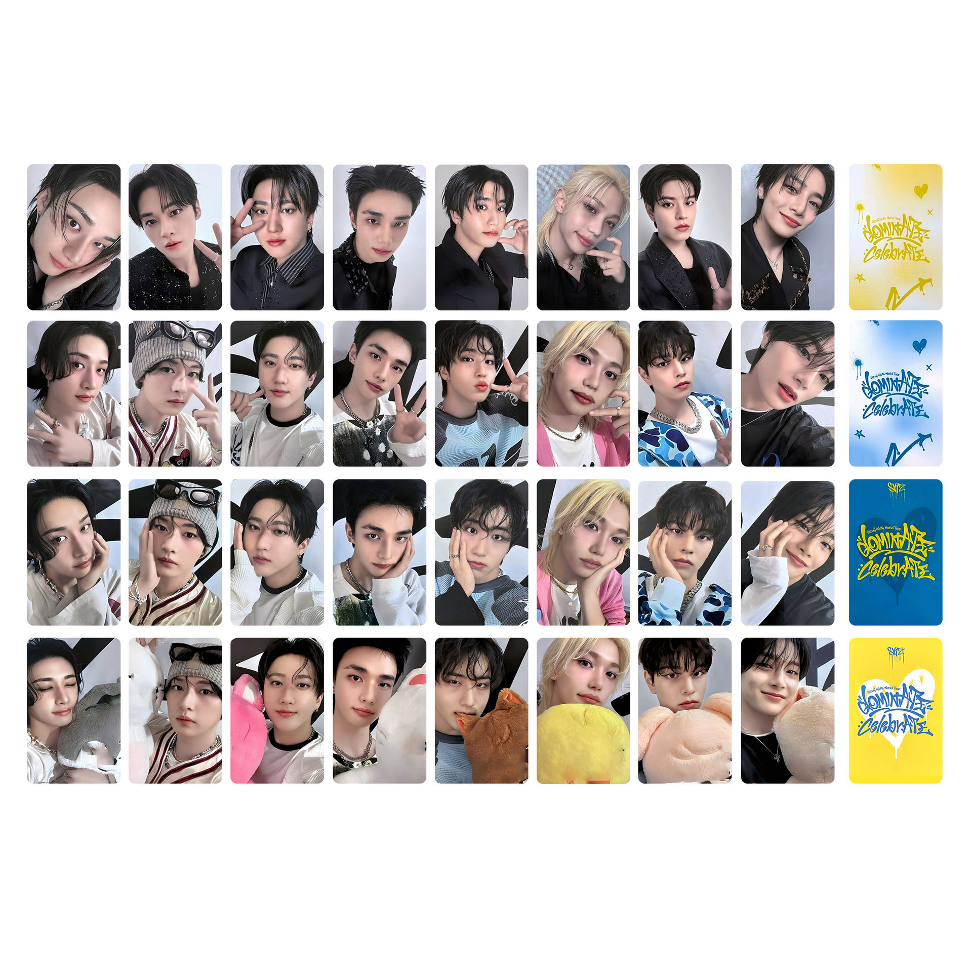 8Pcs/Set Kpop Straykids DominATE CelebrATE World Tour Photocard