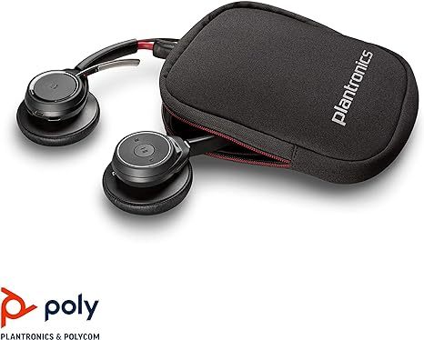 Plantronics POLY Voyager Focus Headset B825, with BT700 adapter , No Stand PN:202652-103 stereo wireless headset