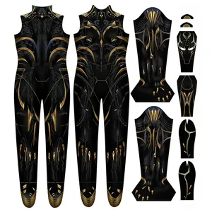 Factory Price Halloween Costume-Wakanda Forever Superhero Black Panther's Shuri Jumpsuit For Women For TV Movie Costume