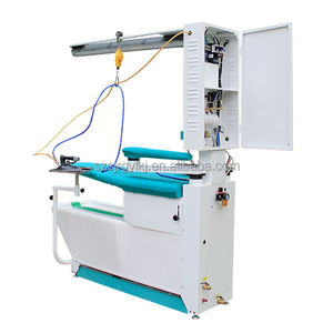 Промышленный гладильный стол для одежды с парогенератором, встроенным двигателем, низким энергопотреблением и экологичным режимом работы - Product Image 3