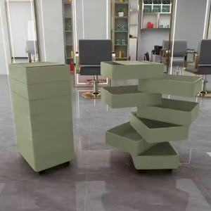 Personal Assistant <b>Trolley</b> Hairdressing <b>Beauty</b> Salon Rolling Auxiliary Cart With Wheels Salon Furniture Plastic Modern - Product Image 3