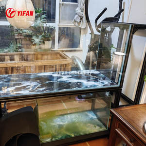 Réservoir de 1000 gallons <span class=keywords><strong>aquarium</strong></span> professionnel en verre personnalisable noir argent cadre acrylique aquariums et accessoires - Product Image 5