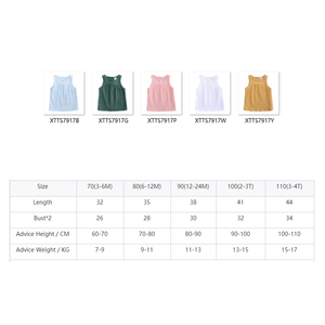 Vêtements d'été pour tout-petits, débardeur bébé sans manches, 5 couleurs unies, t-shirt en coton pour enfants - Product Image 2