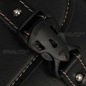 Alforjas Universales para Motocicleta, Bolsa de Almacenamiento Lateral de Cuero, Bolsa para Herramientas, Alforjas Retro para Honda/Yamaha/Suzuki - Product Image 6