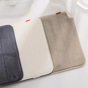 Tapis de bain en mousse à mémoire de forme super doux pour le sol de la salle de bain, la douche et la baignoire, tapis de salle de bain antidérapants, lavables, absorbants - Product Image 1