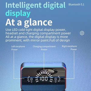 S20หูฟังสำหรับเล่นเกมไร้สายอย่างแท้จริงตัดเสียงรบกวนจอแสดงผลแบตเตอรี่ LED M10 M19 F9 TWS Pro 3 4 5 6 JL ชิปเซ็ตพลังกันน้ำ - Product Image 4
