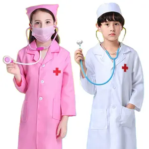 ชุดคอสเพลย์สำหรับเด็กชุดงานปาร์ตี้ชุดพยาบาลและหมอชุดคอสเพลย์สำหรับเด็ก