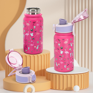 SilverJet Kids Stainless Steel Water Bottle 500Ml Double Wall Insulated With Lid And Handle For School Outdoor Use - Product Image 4