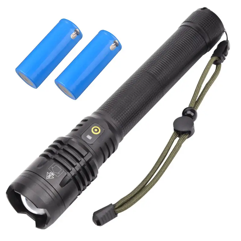 Emergency xhp90 led flashlight Powerful hand torch light USB charging rechargeable Torchlight Flashlight