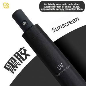 Parapluie publicitaire OEM pas cher avec logo personnalisé, ouverture automatique, 3 plis, anti-UV, étanche, compact, pour voyage, vente en gros, commandes en gros - Product Image 3
