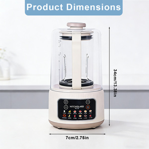 Machine à lait de soja Mitcmolard, mixeur silencieux, tendance 2026, avec récipient en verre et commande tactile pour la préparation de lait de soja à domicile - Product Image 2