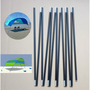 Aluminum Alloy Beach <b>Tent</b> Support <b>Pole</b> 6.6 Or 7.8m Lightweight Awning Sunshade <b>Pole</b> For Outdoor Camping Use - Product Image 1