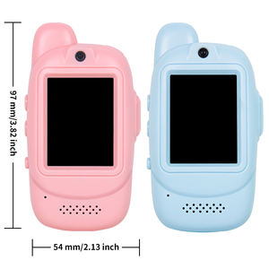 Mini talkie-walkie pour enfants, lot de 2, rechargeable, 2,4 G, longue portée, <span class=keywords><strong>chat</strong></span> vidéo en temps réel, résistant, garçons filles, âge 3-5 ans, deux pièces - Product Image 5