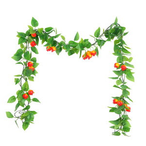 Guirnaldas de Frutas Artificiales Stupid Bird de 200 cm, Guirnalda Plana de Flores de Seda para Decoración de Techos de Restaurantes - Product Image 5