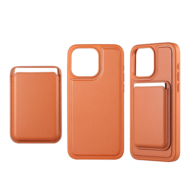 Luxury Design PU Leather Magnetic Shockproof High Quality Card Holder Mobile Phone Case for for Series 15 Plus 15 Pro Max