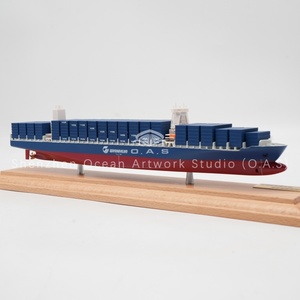 Modèle de <span class=keywords><strong>bateau</strong></span> à l'échelle fait à la main de l'usine O.A.S Modèle de <span class=keywords><strong>bateau</strong></span> de haute qualité à l'échelle 1:1000 Modèle de <span class=keywords><strong>bateau</strong></span> conteneur Wanhua personnalisé de 35cm - Product Image 2