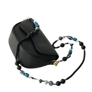 Geometric Acrylic Bead Chain Crossbody Hanging Lanyard Blue Phone Bag Shoulder Strap Other Lanyards Mobile Phone Necklace Strap