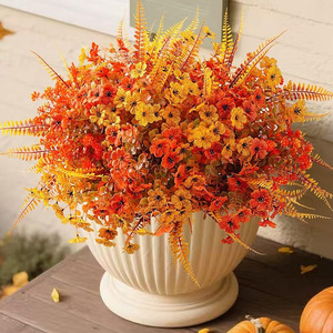 Arreglo de flores de seda Jinhe para decoración del hogar y exteriores en Acción de Gracias 2121 - Product Image 1