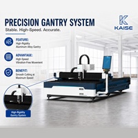 Machine de découpe laser à fibre économique KAISE 4kW SF3015N, découpeuse de tôle CNC, zone de travail 3050x1530mm, garantie 1 an