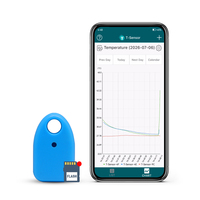 Perekam Data Suhu dan Kelembapan ABS IP65 Sensor Tahan Air Ble Thermo-hygrometer Logger Termometer