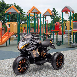 Coche eléctrico para niños de tres ruedas unisex barato al por mayor, motocicleta eléctrica, paseo con batería de <span class=keywords><strong>2</strong></span> a 5 años con música - Product Image 3