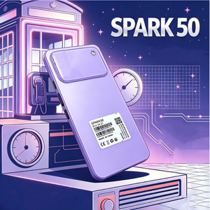 โทรศัพท์มือถือ Spark 50 รุ่นขายส่ง 5G เวอร์ชันสากล แบตเตอรี่ 6700mAh หน้าจอ 120Hz รองรับ CDMA ซิมคู่ ลำโพงเสียงดังทรงพลัง - Product Image 2