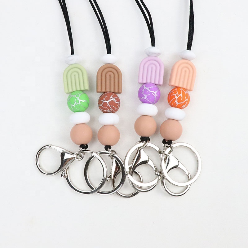 Mobile Phone Lanyard Wrist Strap Liquid Silicone Round Wrist Strap Ring Buckle Image 3