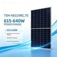 Panneau solaire bifacial haute puissance à prix d'usine, module photovoltaïque pour centrale solaire au sol à grande échelle