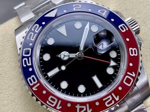 Montre mécanique de plongée de luxe de qualité supérieure, étanche, 40 mm, VS Factory V3, acier 904L, mouvement ETA 3285, 126710 Iron Man GMT - Product Image 2