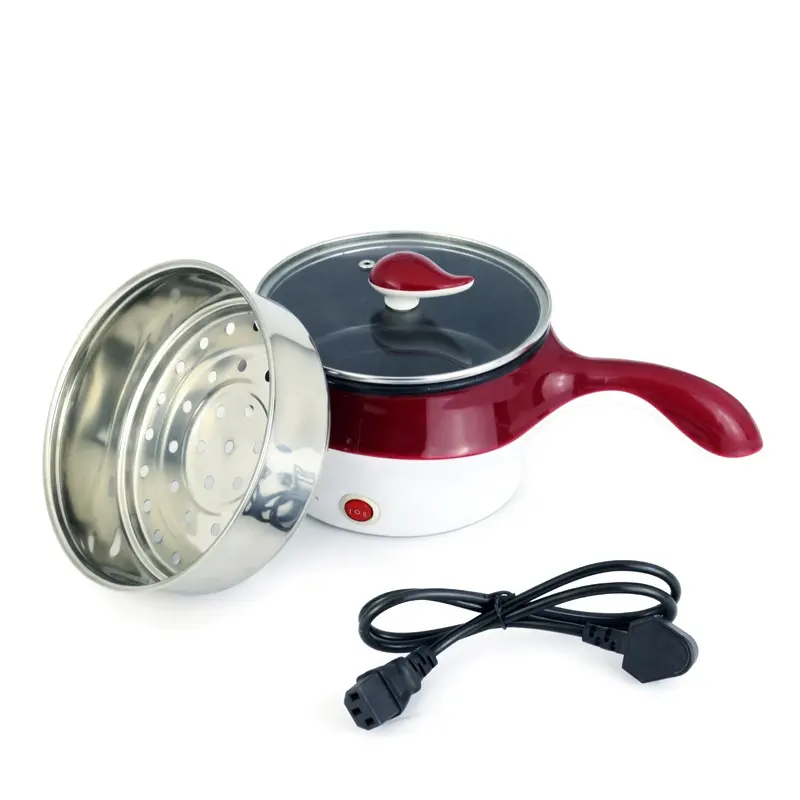 Оптовая продажа, индивидуальная антипригарная Мини-Сковорода, набор из нержавеющей стали, электрическая сковорода с пароваркой