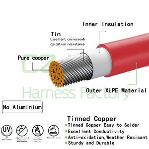 MingXin harnes kawat tongkat daya anak tahan air 10AWG 48V 35A tembaga timah bersertifikat CE - Product Image 3