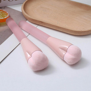 Nouvelle boîte individuelle de pinceaux de maquillage professionnels en forme de cœur pour artiste maquilleur, avec manche en poils synthétiques, idéal pour le cache-cernes et les joues – Idée <span class=keywords><strong>cadeau</strong></span> Saint-Valentin HQ - Product Image 2