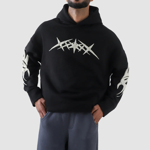 Sudaderas con capucha de lana mezclada de algodón 2025 Basics con diseño de bolsillo para hombres y mujeres impresas personalizadas en color personalizado para la temporada de invierno - Product Image 1