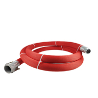 Tuyau d'aspiration flexible haute pression en TPU de 2,5 pouces avec raccord BSP Camlock pour évacuation d'eau, accessoire pour équipement de lutte contre l'incendie