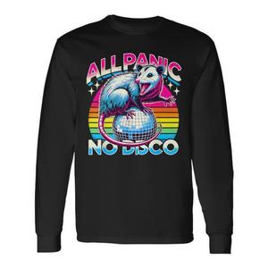T-shirt All Panic No Disco Opossum a maniche lunghe per adulti taglia piccola - Product Image 1