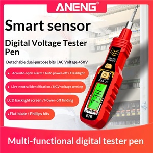 Testador de Tensão de Alta Precisão com Detecção de Quebra Multifuncional e Display <span class=keywords><strong>Digital</strong></span>, Testador de Tensão Indutivo para Eletricistas - Product Image 5