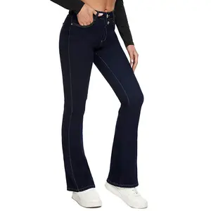 Tùy chỉnh Overalls Jumpsuit nút denim Jumpsuit Womens, cộng với kích thước tương phản Jeans Nữ mùa xuân mới Áo sơ mi Splice DENIM/