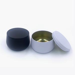 Latas de Metal Vacías para Velas de 8oz, Tamaño Grande, con Tapa, al por Mayor, Frascos Negros para Hacer Velas DIY - Product Image 3